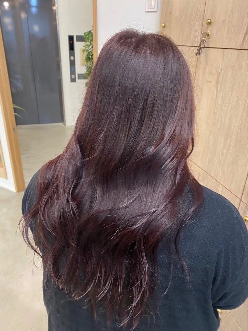 ロング カット ヘアカラー トリートメント sanae /透明感カラーのヘアスタイル
