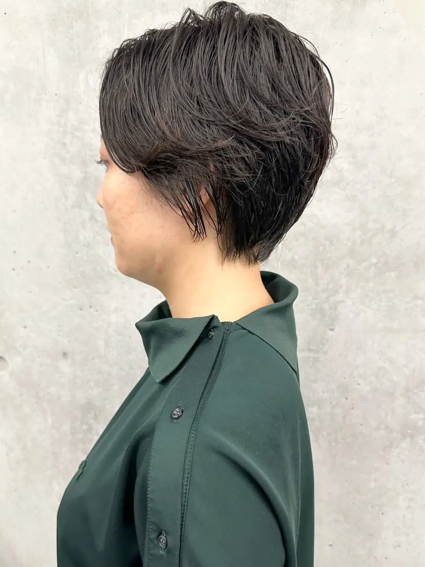 ミディアム パーマ カット ヘッドスパ ボブ/ゆるふわ ボブパーマ/とういのヘアスタイル