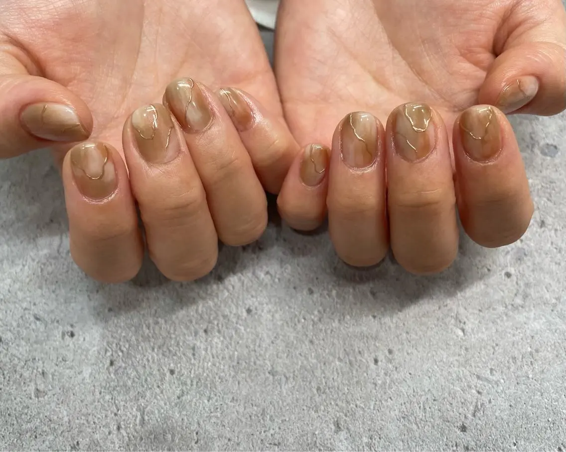 ネイル ニュアンスネイル ハンドネイル saki_ nail heronのネイルデザイン