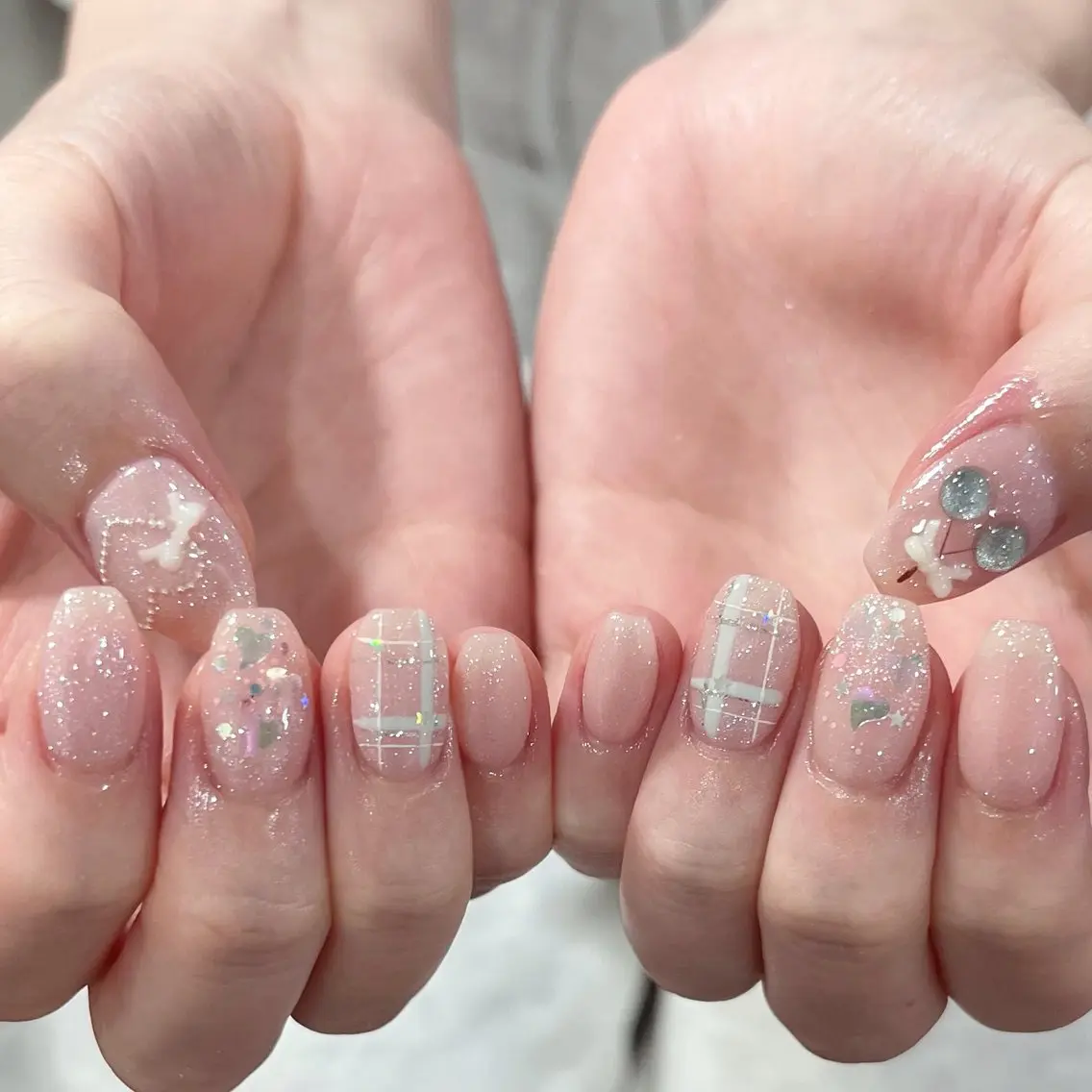ネイル 韓国ネイル ワンホンネイル Kawaii _Nailのネイルデザイン