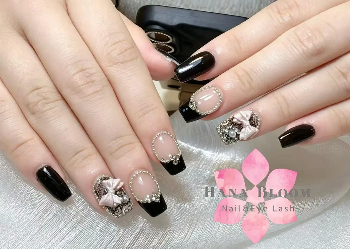 ネイル 長さ出し フットネイル 韓国ネイル マグネットネイル 持ち込み ハンドネイル ハンドケア Hana Bloom Nail 渋谷道玄坂のネイルデザイン