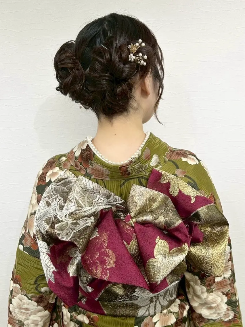 ロング ヘアセット YUMEYAKATA 五条店のヘアスタイル