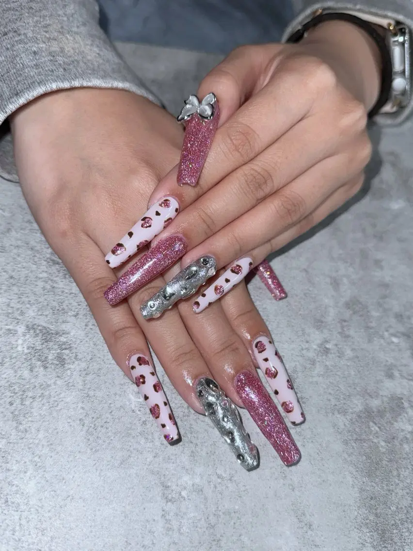 ネイル チークネイル フラッシュネイル フレンチネイル ジェルネイル ロングネイル ハンドネイル nail sideraのネイルデザイン