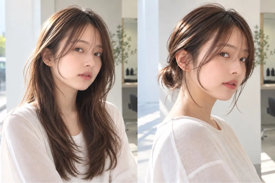 セミロング 🌸春奈💎艶カラー 🌸川越💎レイヤーのヘアスタイル