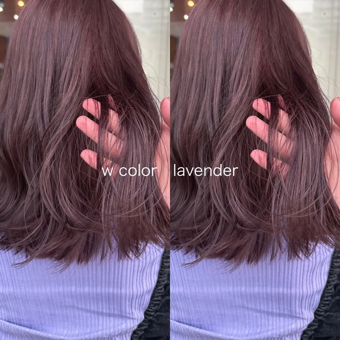 ミディアム カラー ダブルカラー ラベンダーカラー カット ヘアカラー トリートメント レイヤー/高橋 みく /池下/千種のヘアスタイル