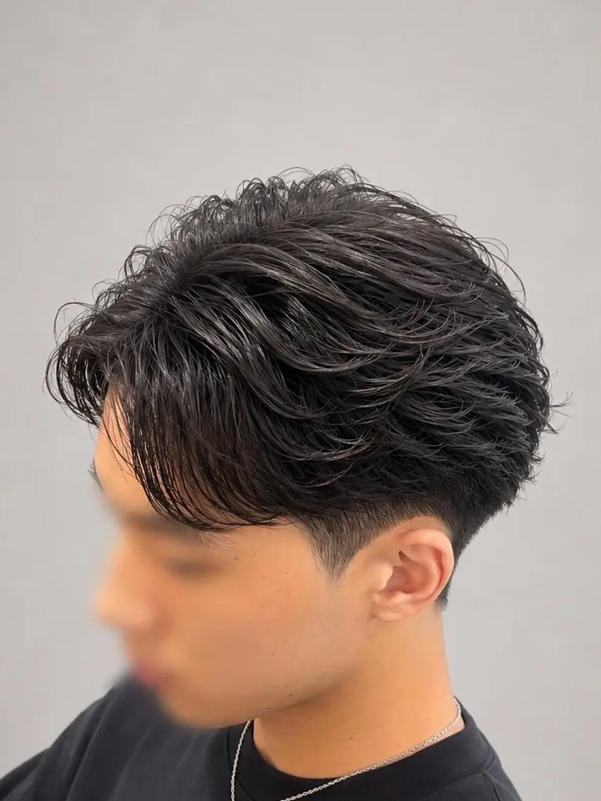 パーマ メンズ カット パーマ ラルフ/スパイキー/ フェザー/トムのヘアスタイル