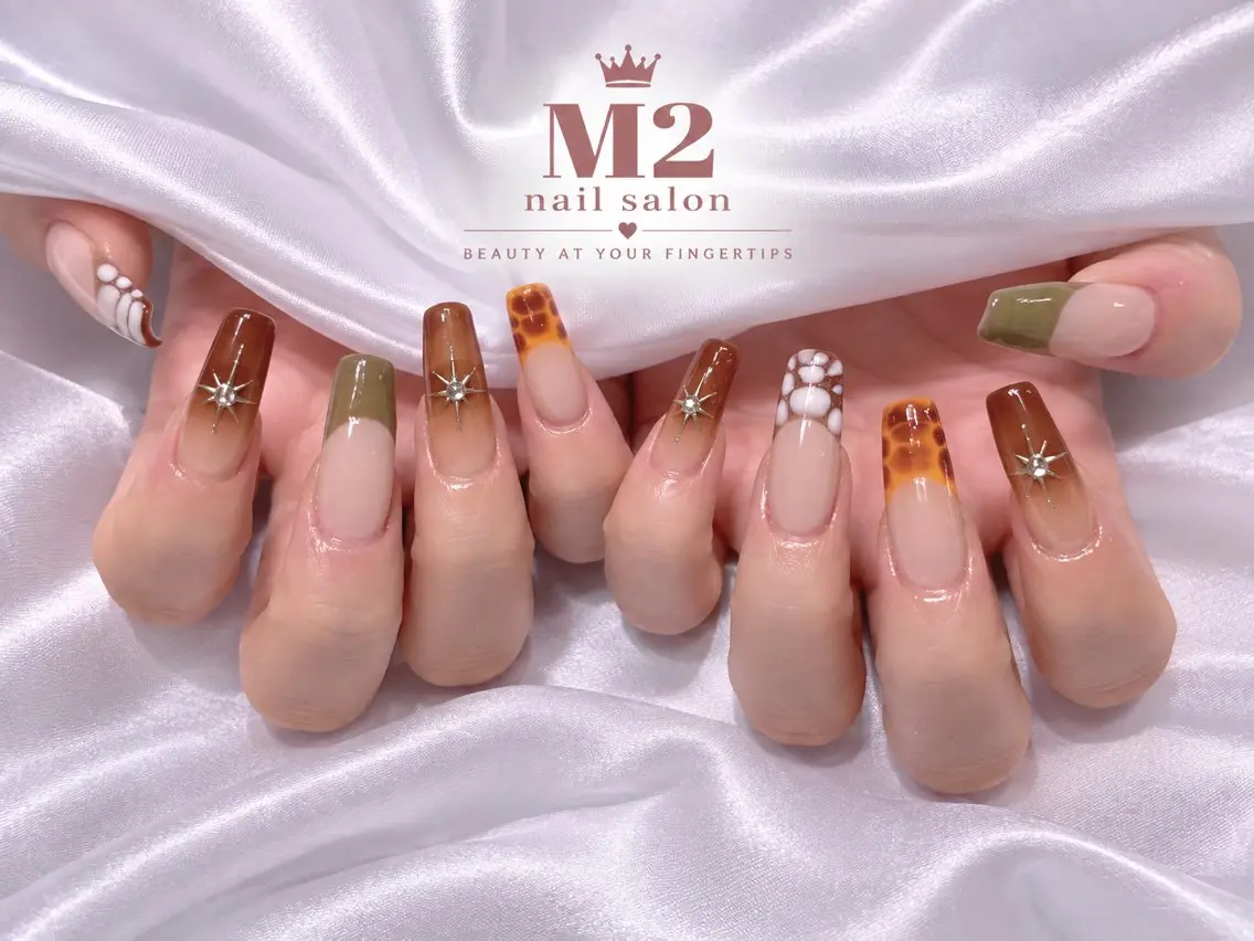 ネイル ハンドネイル 長さだし専門店 M2 rikaのネイルデザイン