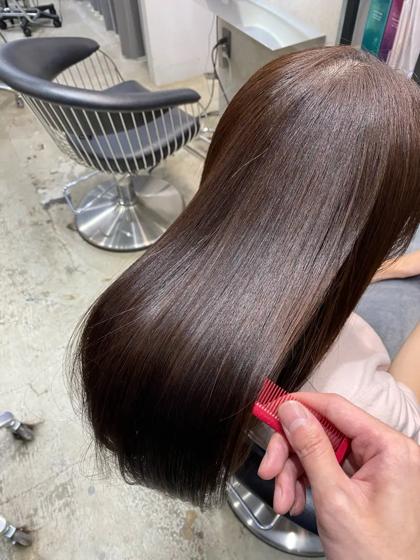 ロング カラー 髪質改善 トリートメント ヘアカラー トリートメント レイヤー×髪質改善✨ 渋谷/佐藤侑哉のヘアスタイル