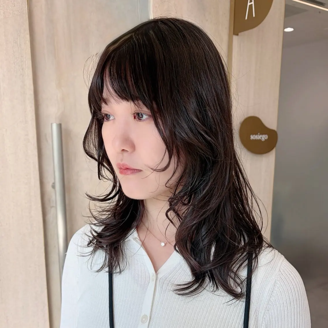 🟪 【ふわモテ☆】カット+カラー+パーマ+2STEPトリートメント《レイヤー、暖色》の写真