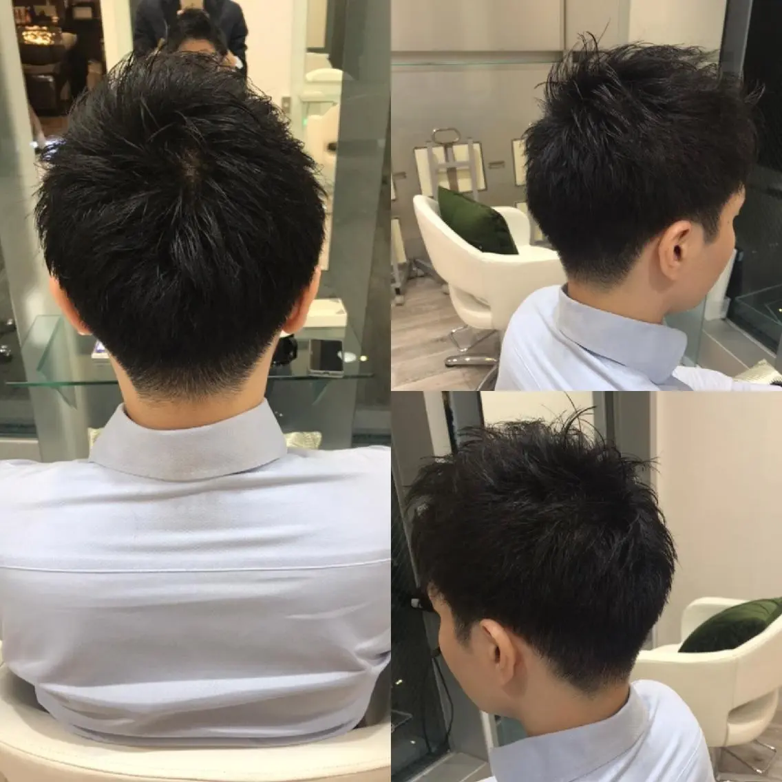 ショート メンズ ビジネス ショートヘア カット 全メニュー　トステア 使用　高見澤智行のヘアスタイル