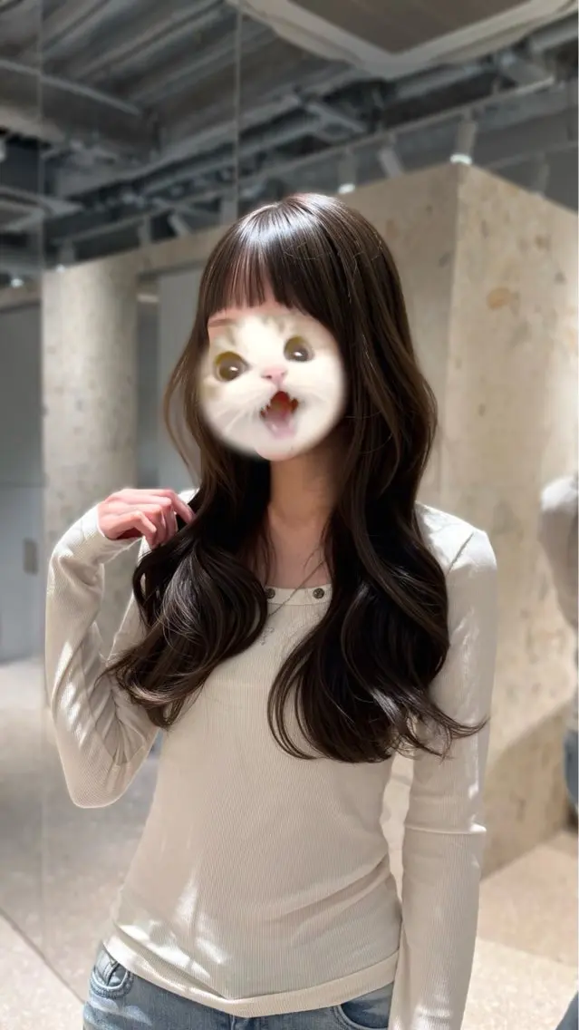 ロング カラー 透明感カラー グレージュ レイヤーカット ヘアカラー トリートメント 韓国レイヤー/ 渋谷/KANAのヘアスタイル