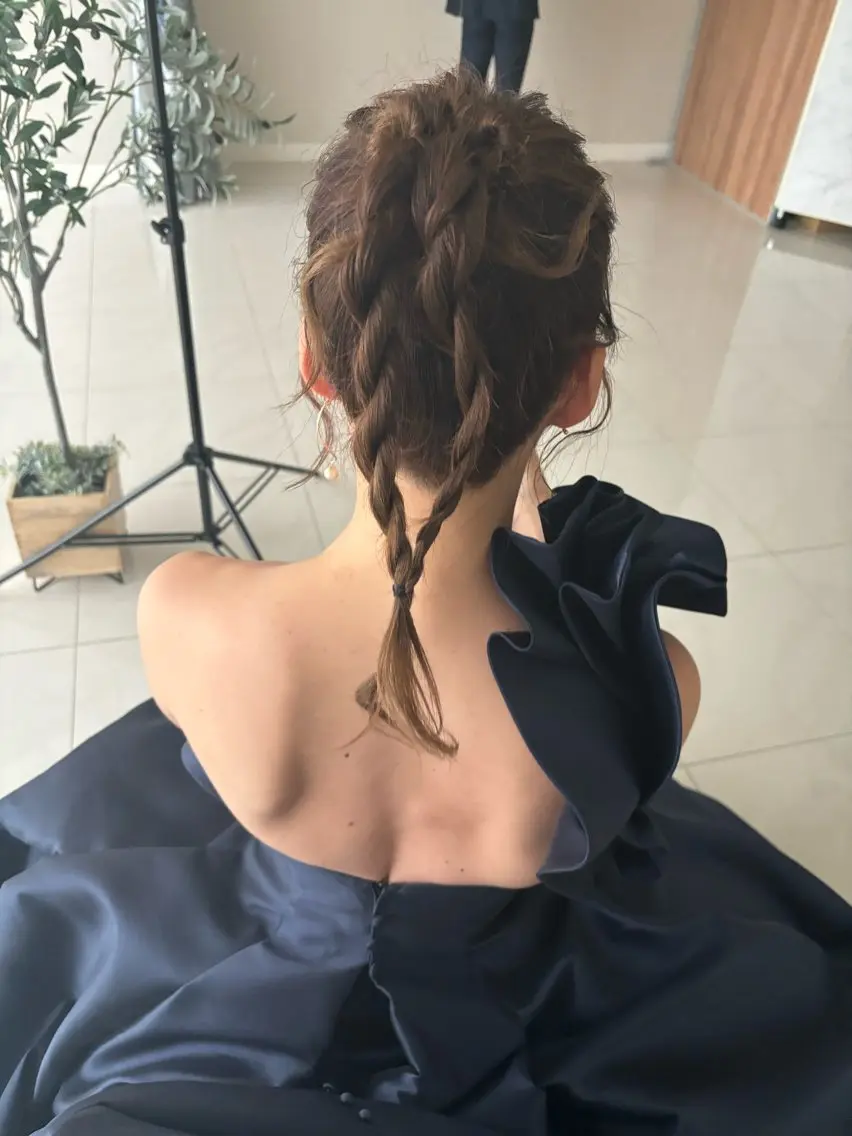 ロング ヘアアレンジ よしだ まゆこのヘアスタイル