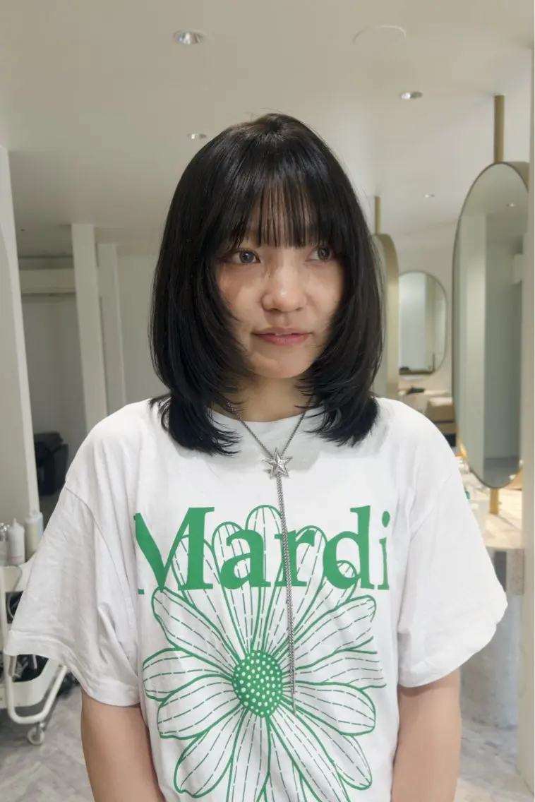 ミディアム カラー カット ヘアカラー トリートメント ❕マンツーマン施術❕ 🍊Moemiのヘアスタイル
