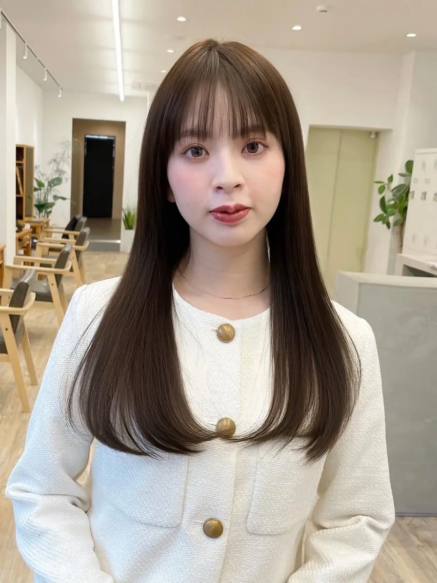 セミロング 艶髪/髪質改善 ナカムラのヘアスタイル