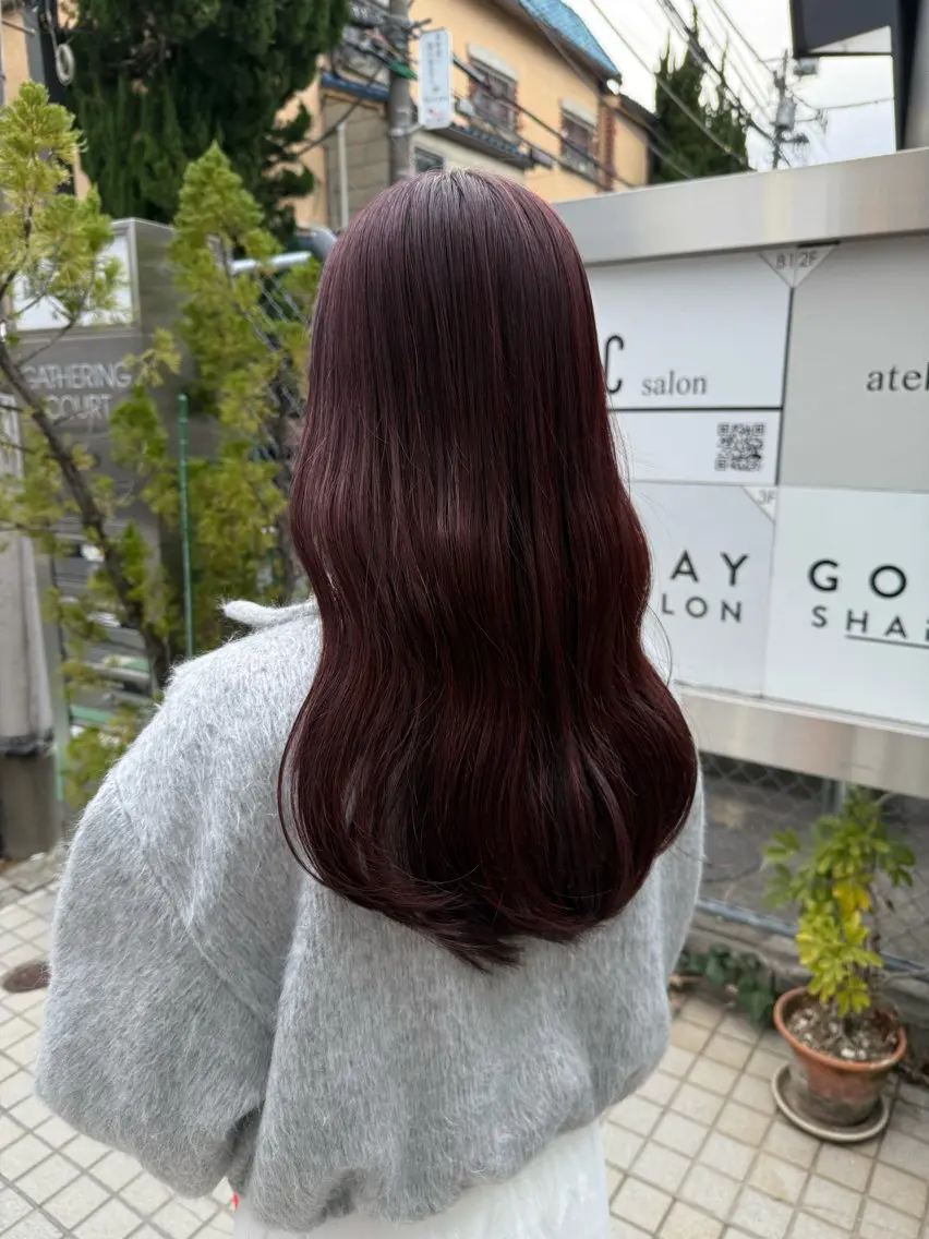 ロング カラー カット ヘアカラー トリートメント 似合わせヘア🫶🏻 つきいてるみのヘアスタイル