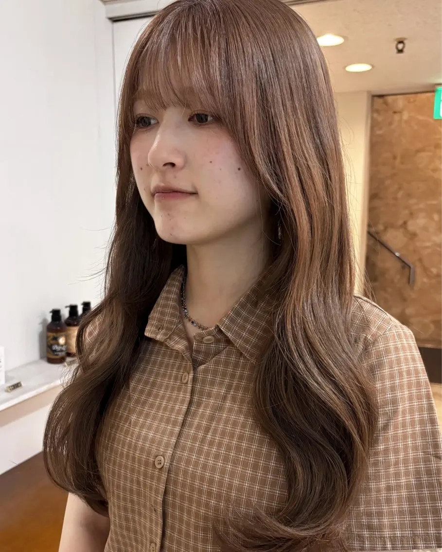 ロング カラー ヘアカラー トリートメント レイヤー/ダブル カラー🌕YUKIのヘアスタイル