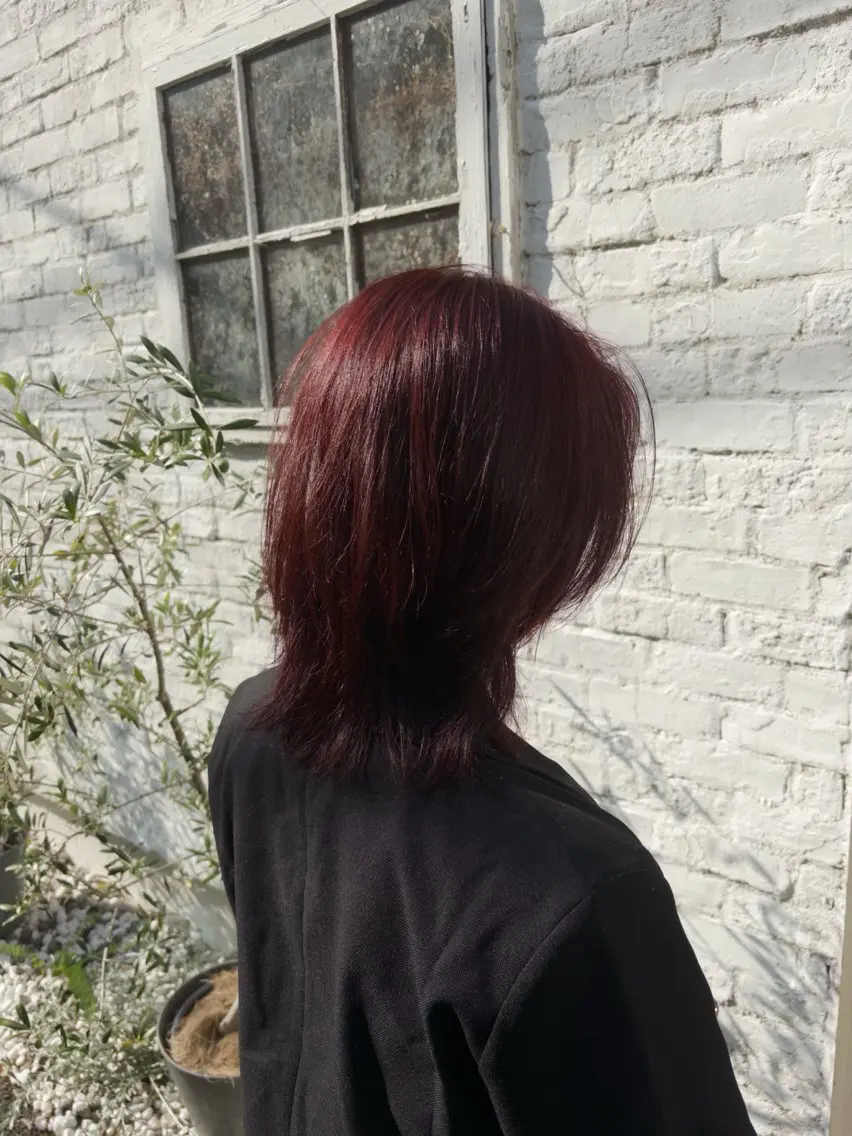 ミディアム カラー ヘアカラー SHO 👻原宿 /艶カラーのヘアスタイル