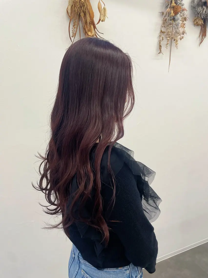 ロング カラー ヘアカラー 水野 咲のヘアスタイル