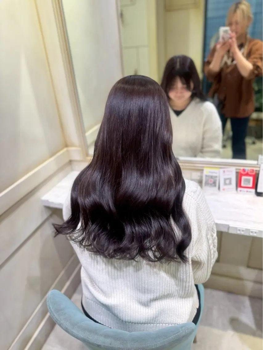 ロング カラー 透明感カラー/ ななみ🎀のヘアスタイル
