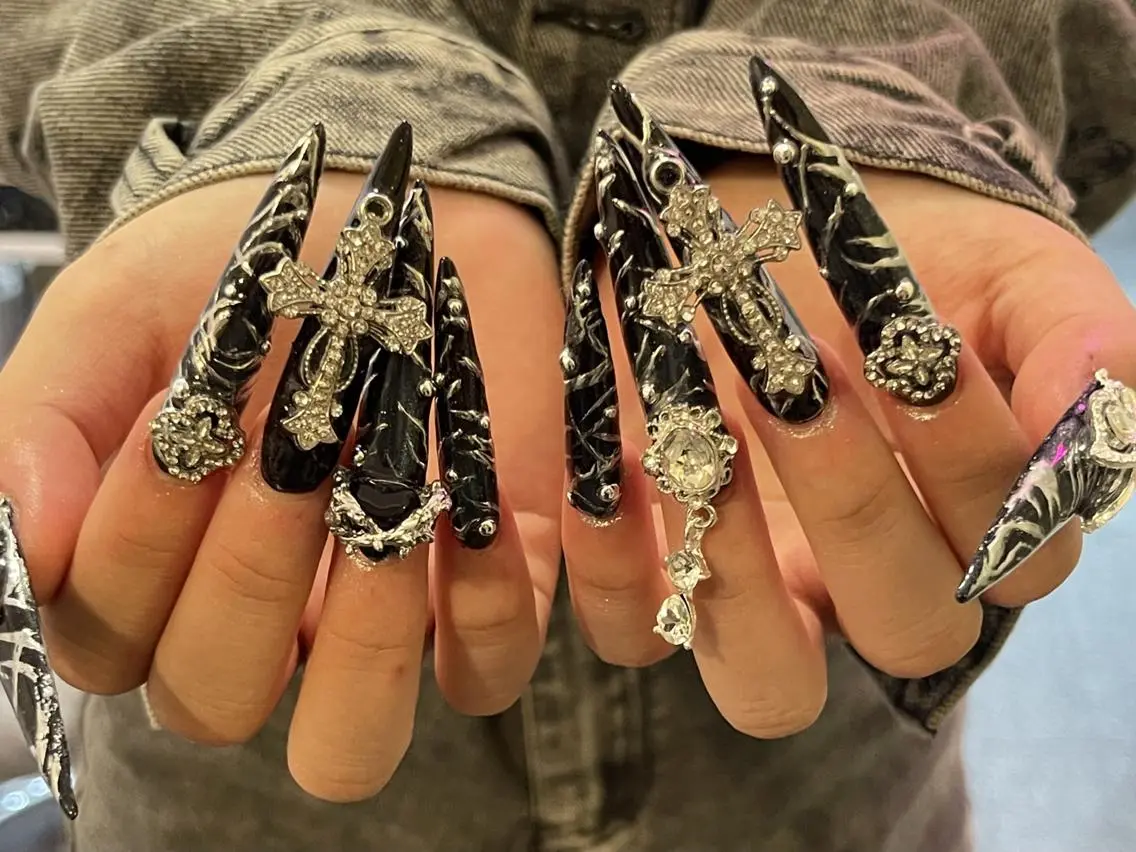 ネイル 長さ出し フレンチネイル ジェルネイル ガラスフレンチ 韓国ネイル ハンドネイル アンアンBelle Nail 池袋のネイルデザイン