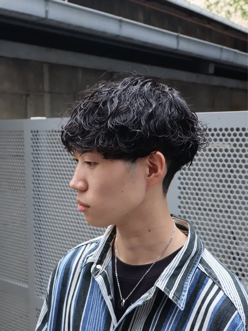 ショート メンズパーマ梅田 ・川副史晶のヘアスタイル