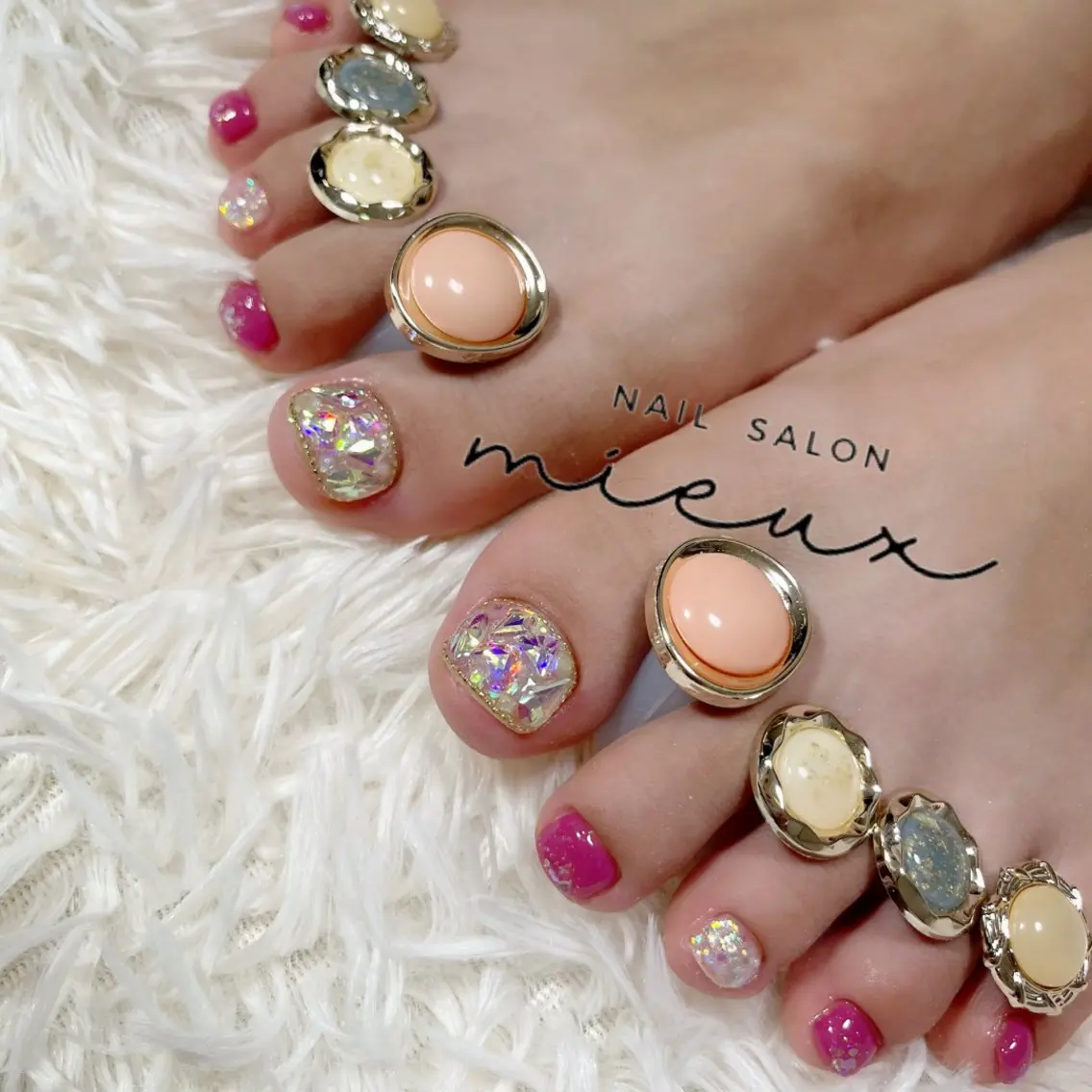 ネイル フットネイル nailsalon mieuxのネイルデザイン