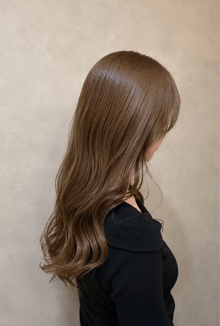 ロング カット ヘアカラー トリートメント 西山 琴音のヘアスタイル