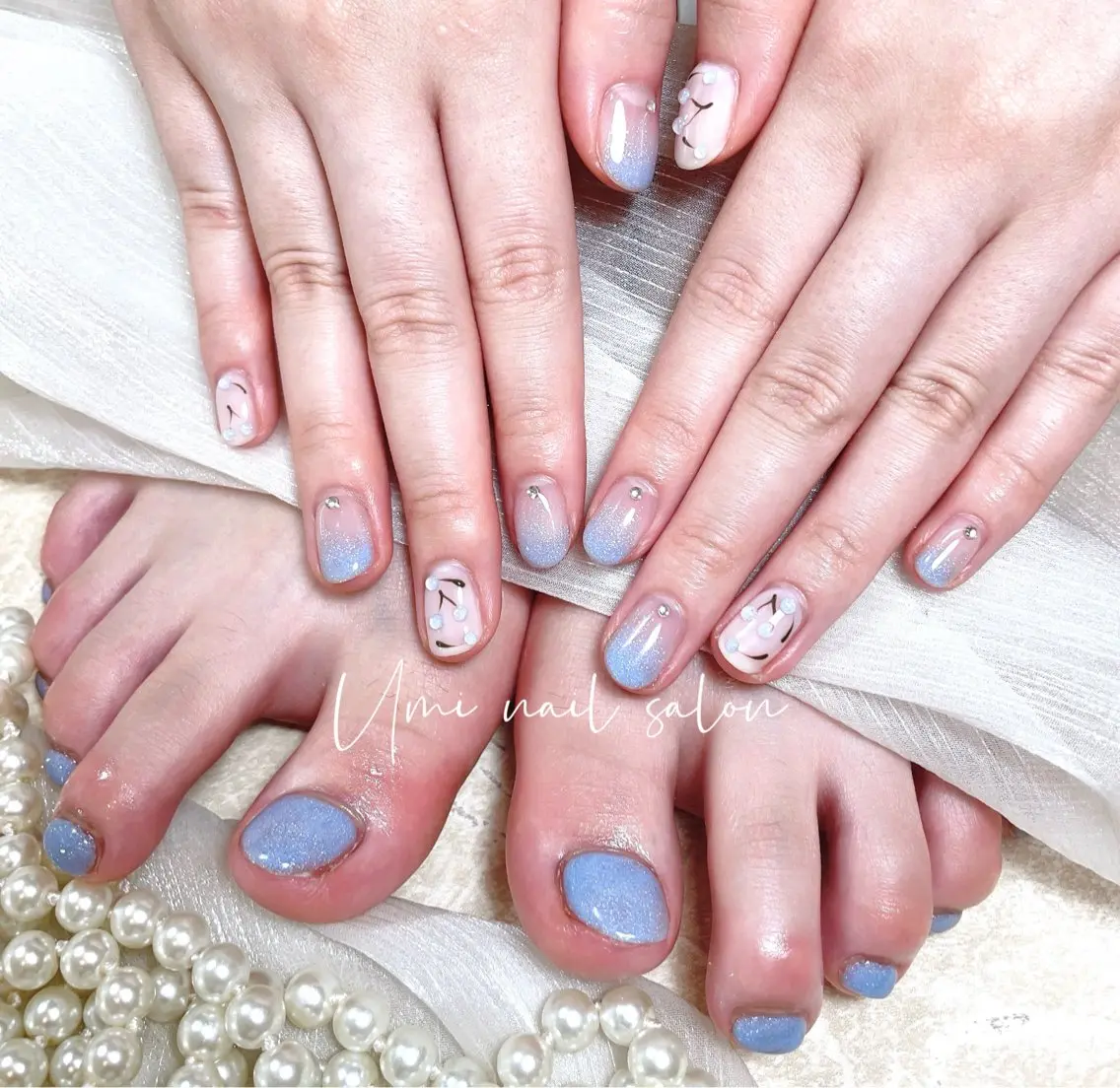 🎀【Hand+Foot】つけ放題(持ち込みデザイン)14900(アート6本まで)🎀の写真