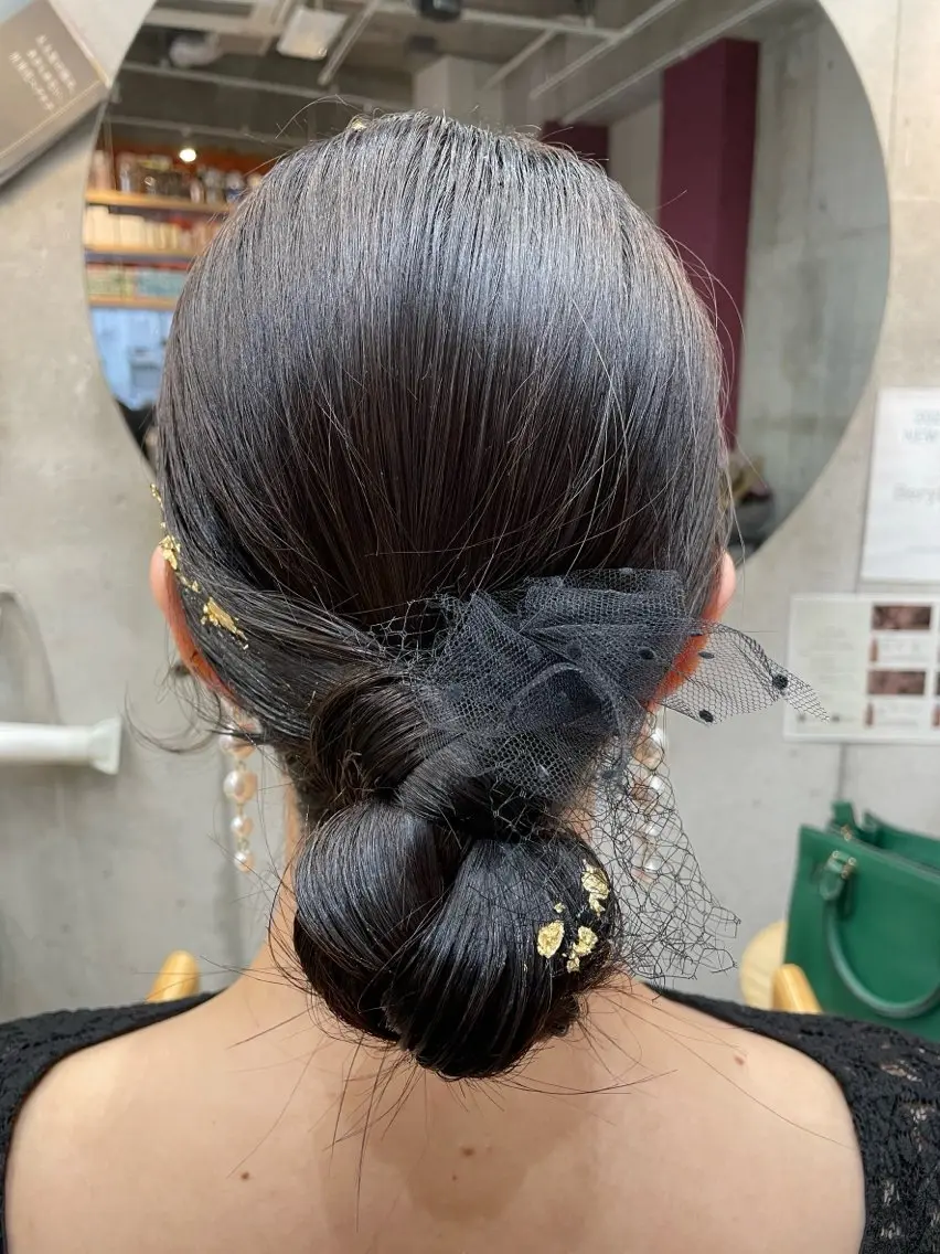ロング ヘアアレンジ 東 史夏のヘアスタイル