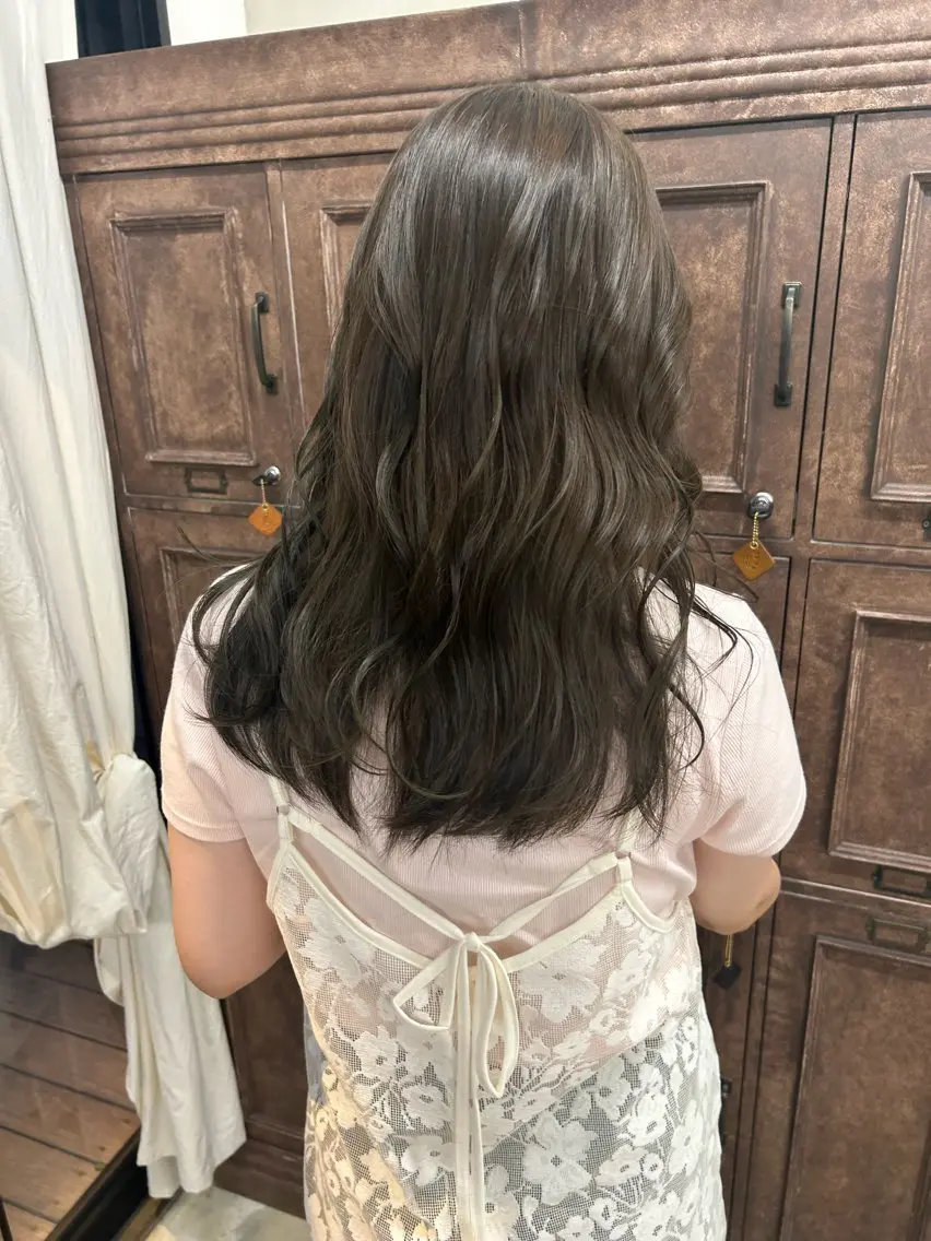 〖土日祝〗cut+color+aujua treatment🫧(オーダーメイドのトリートメント付き!)の写真