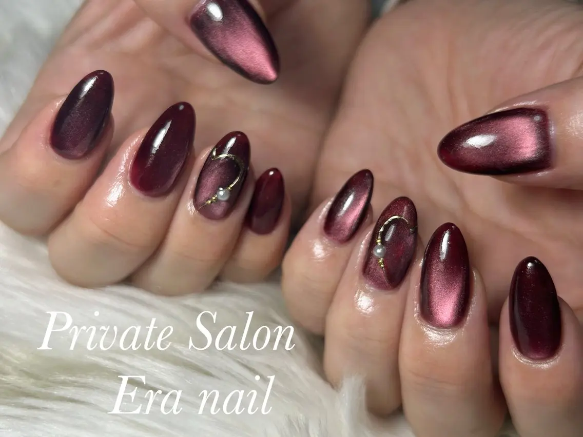ネイル マグネットネイル ハンドネイル Era nailのネイルデザイン