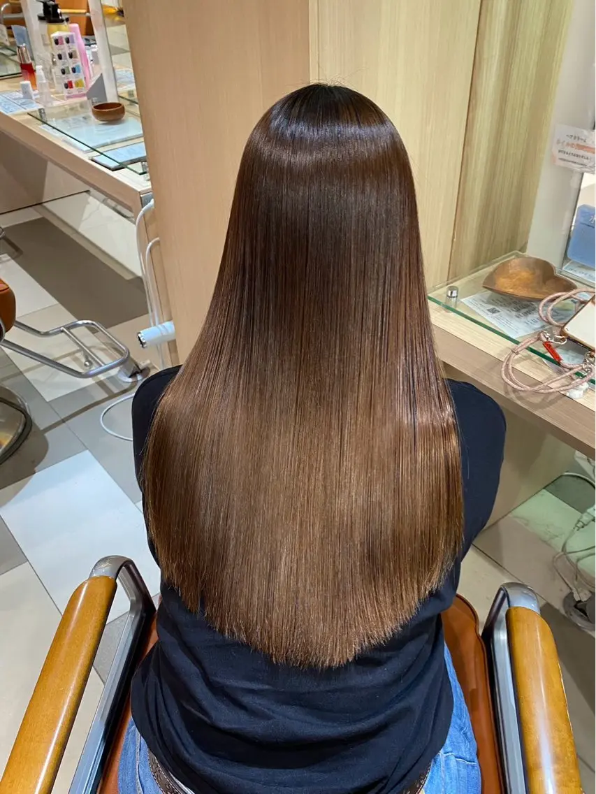 ロング 縮毛矯正 縮毛矯正 本村 しょうたのヘアスタイル