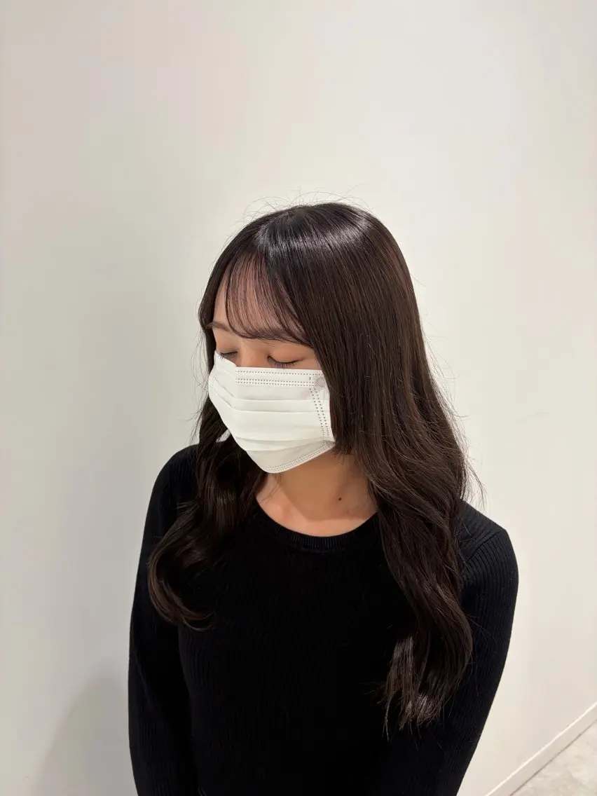 セミロング ヘアカラー トリートメント 💗透明感カラー🫧 Ruka🎀のヘアスタイル