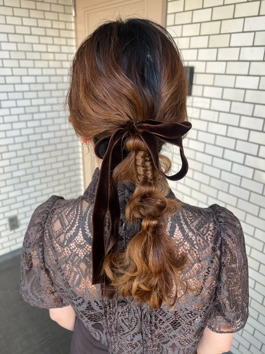 ヘアアレンジ ヘアセット 大人可愛いヘアメイク 💋🧚♀️しずかのヘアスタイル