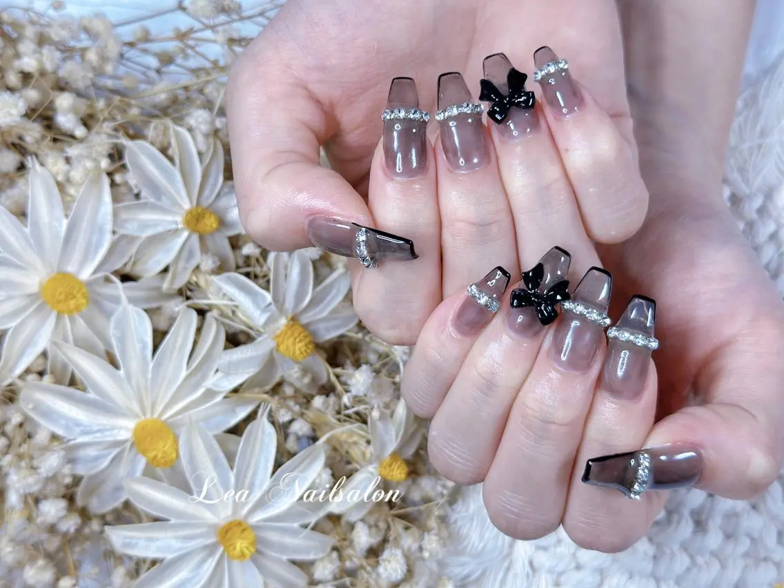 セミロング カラー ネイル Le’a NailSalonのネイルデザイン