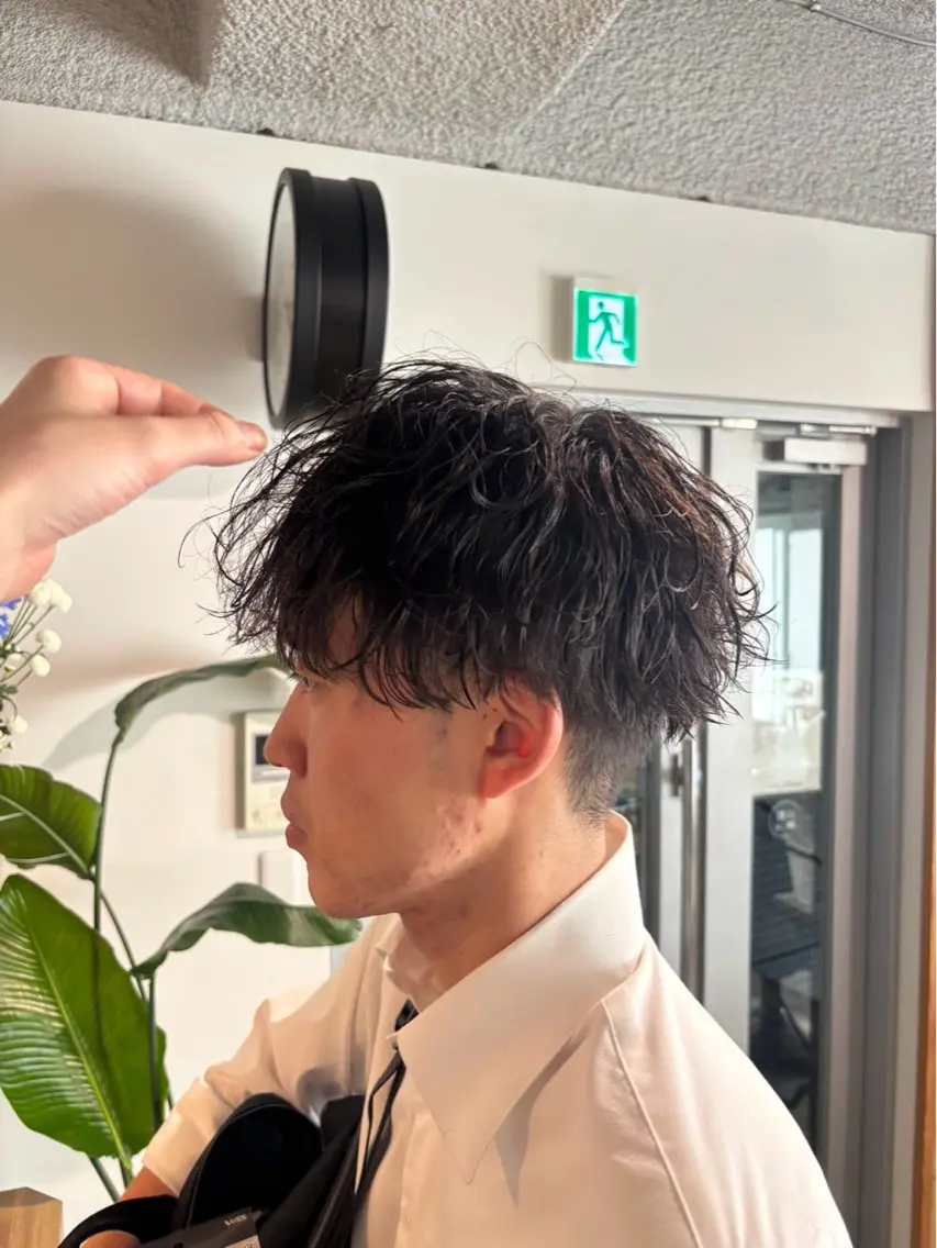 パーマ メンズ メンズパーマ カット パーマ 無料モデル募集/韓国 ヘア/ボブ/Rinのヘアスタイル