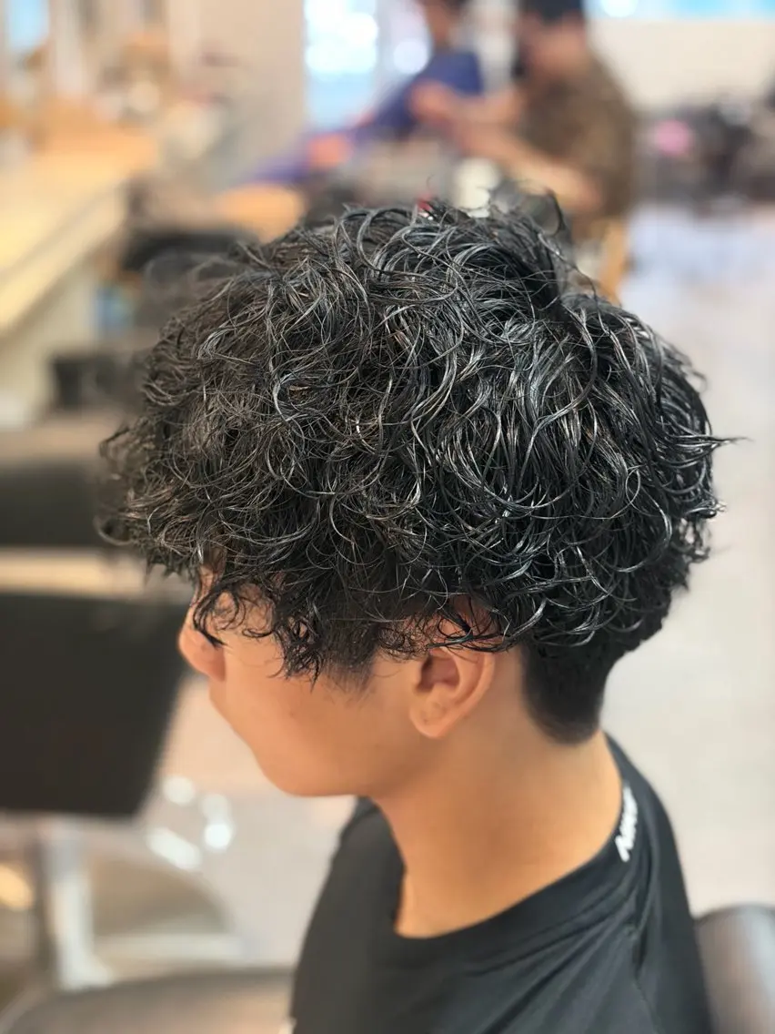 パーマ メンズ カット パーマ メンズ特化/パーマ/ フェードWATARUのヘアスタイル