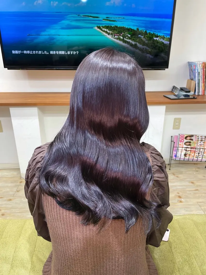 ロング カラー 髪質改善&白髪ぼかし スタイリスト近藤宏樹のヘアスタイル
