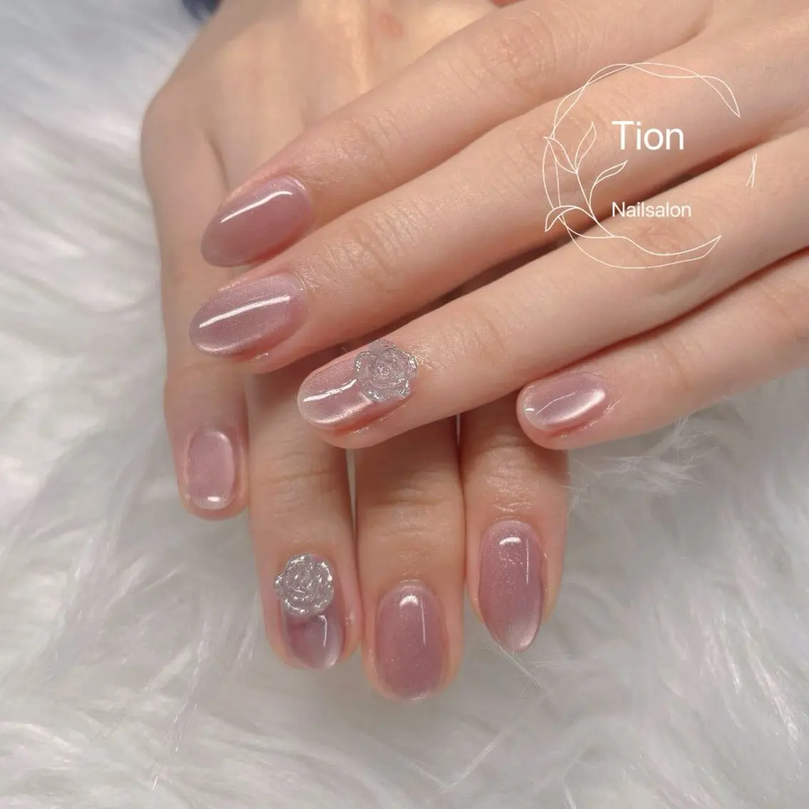 ネイル チークネイル 長さ出し フットネイル フレンチネイル ジェルネイル Nailsalon Tion 川崎店のネイルデザイン
