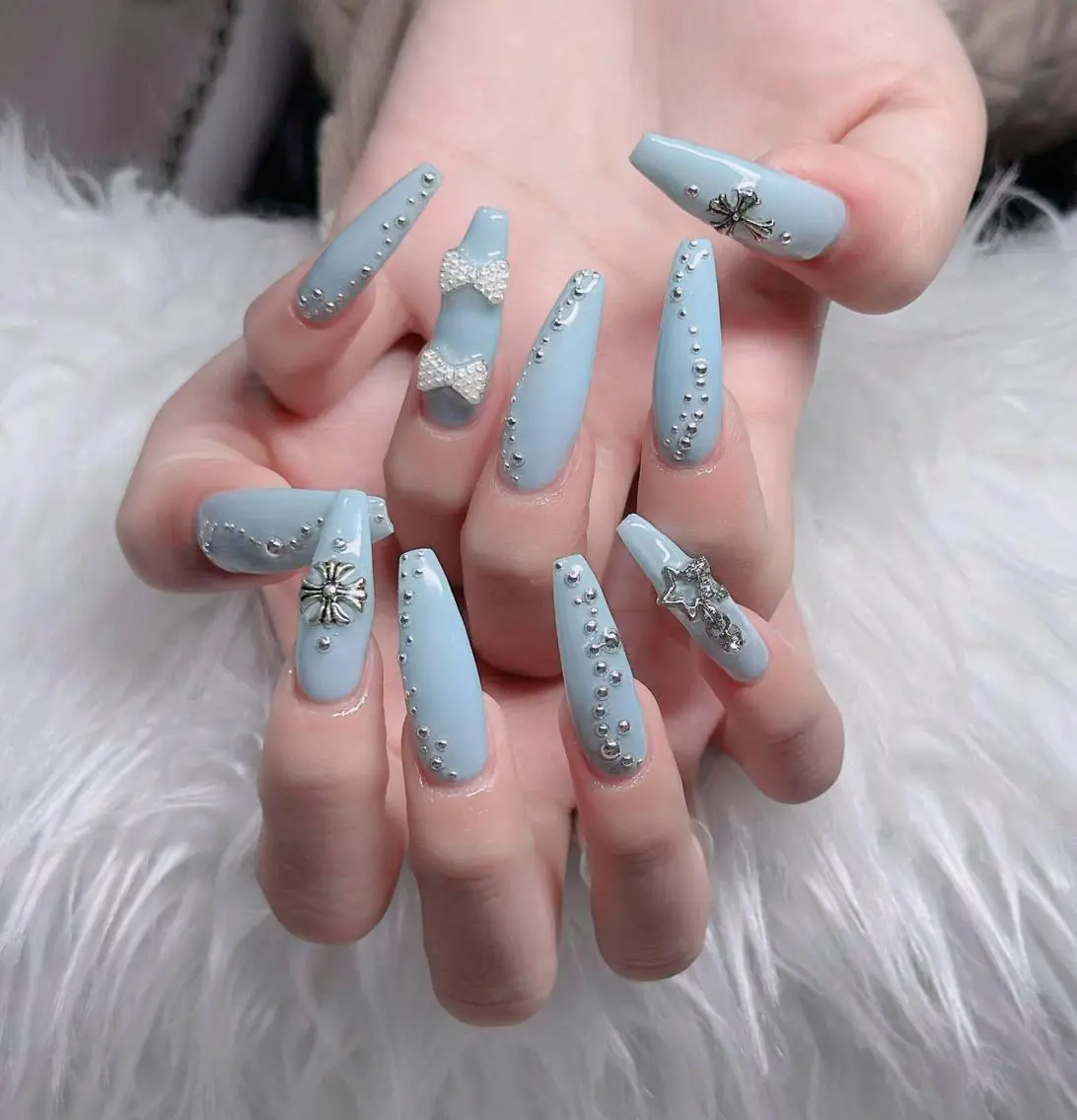 ネイル フレンチネイル ジェルネイル ハロウィン 韓国ネイル マグネットネイル ハンドネイル H.baby Nail Salonのネイルデザイン