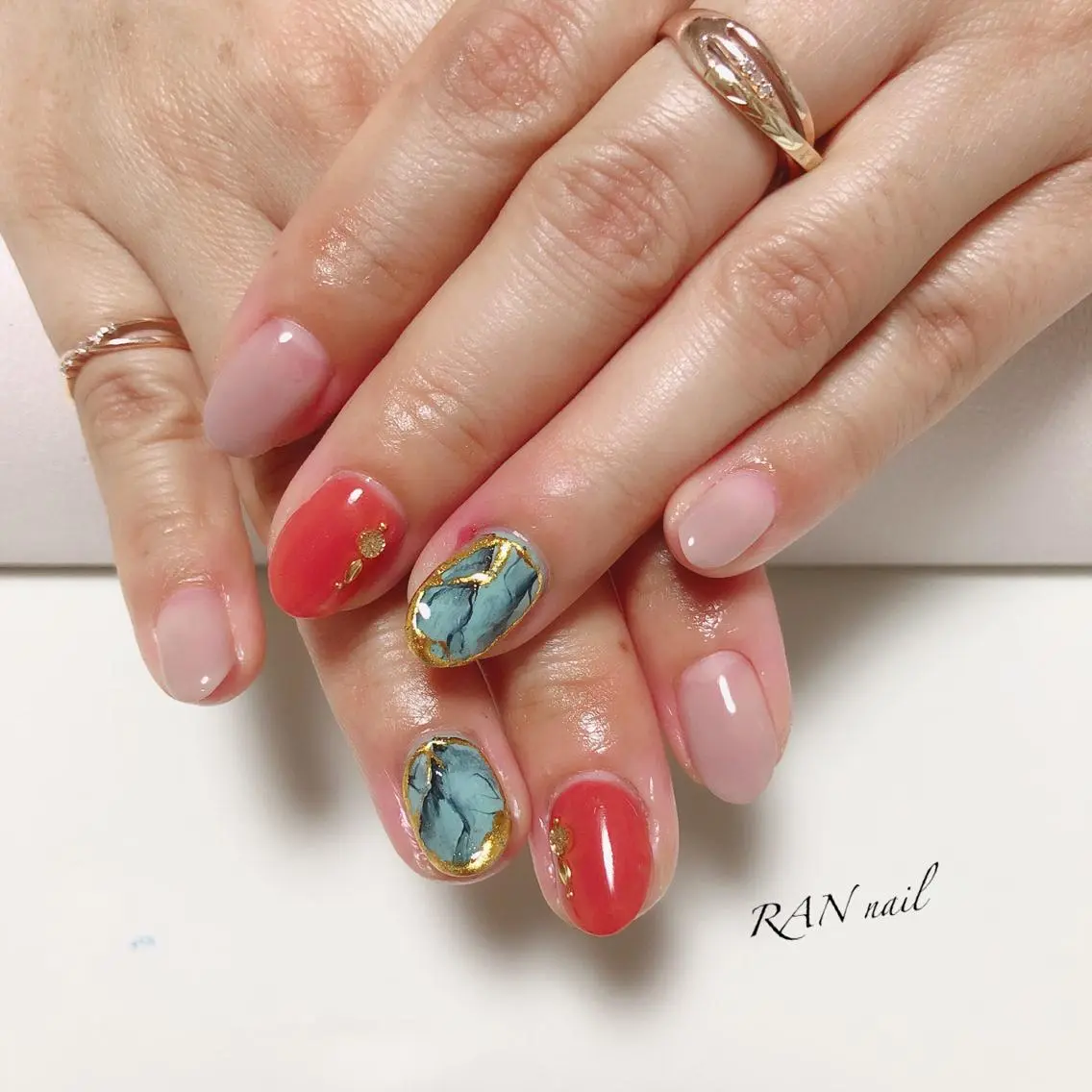 ネイル フットネイル ハンドネイル フットネイル RAN nailのネイルデザイン