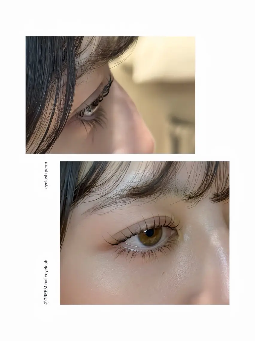 マツエク・マツパ 束感まつ毛 まつげパーマ 一重×まつ毛パーマ ワンホンマツエク マツパ GREEM eyelashのマツエク・マツパデザイン