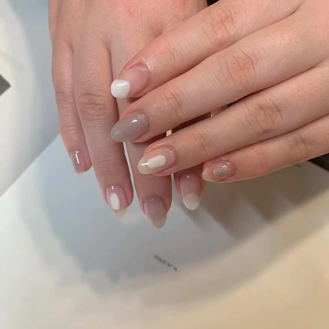 ネイル マグネットネイル ニュアンスネイル cocoro nail salonのネイルデザイン