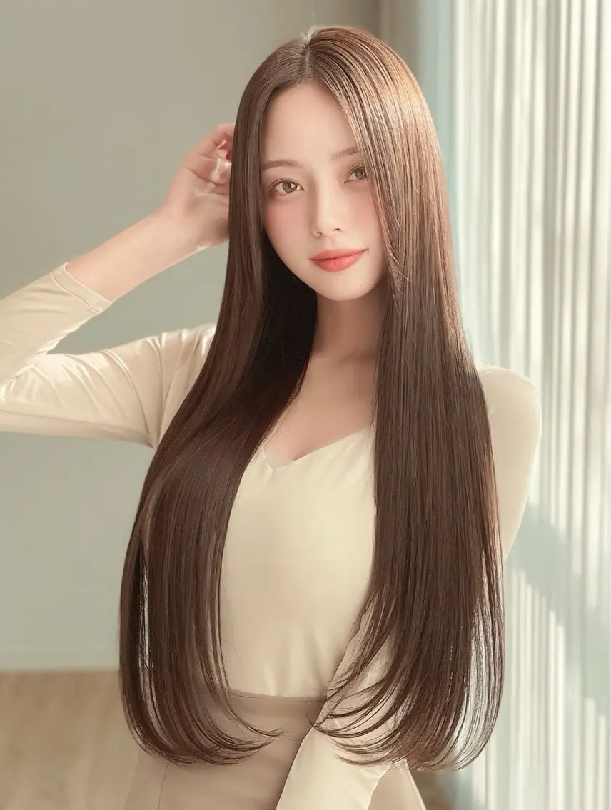 ロング カラー 似合わせカット カット ヘアカラー トリートメント りきと🦋髪質改善/ 縮毛矯正/艶カラーのヘアスタイル