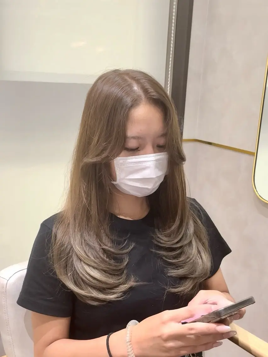 ロング カラー 高槻No.1🇰🇷 韓国ヘア 橋口陽太のヘアスタイル