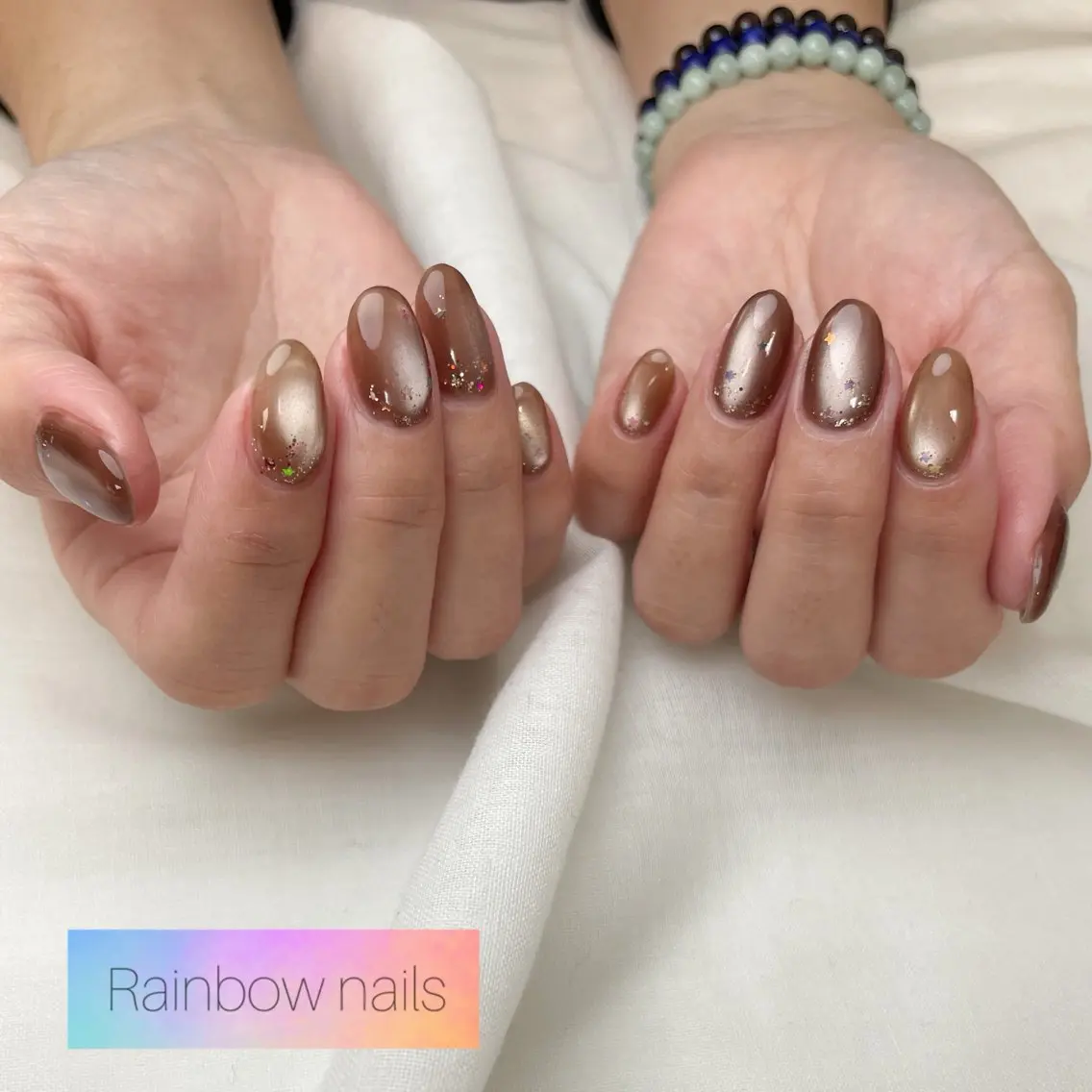 ネイル Rainbow nailsくろちゃんのネイルデザイン
