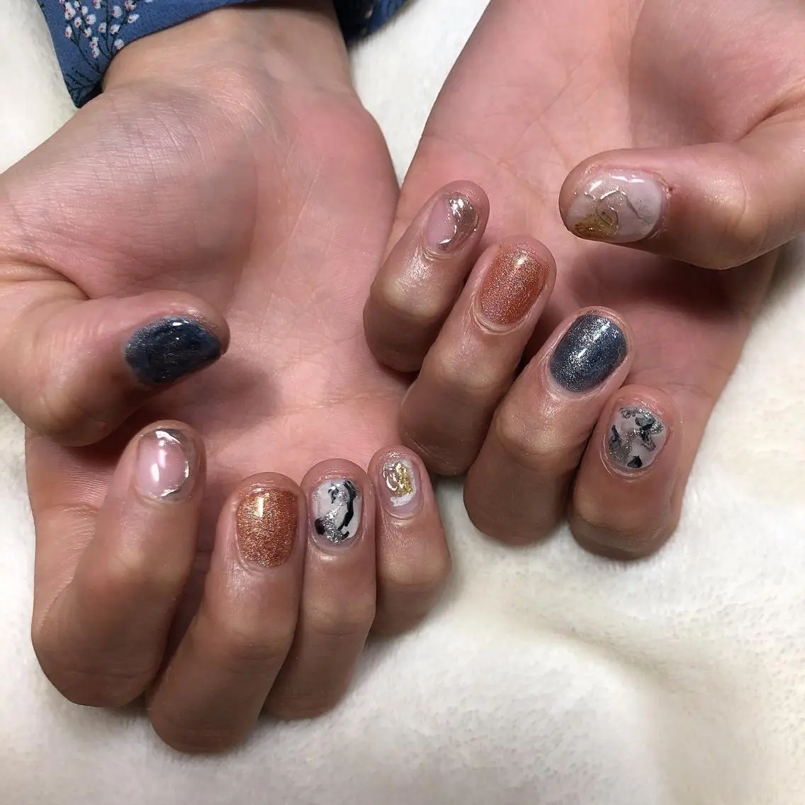 ネイル 持ち込み ニュアンスネイル ショートネイル nails 🎀meのネイルデザイン