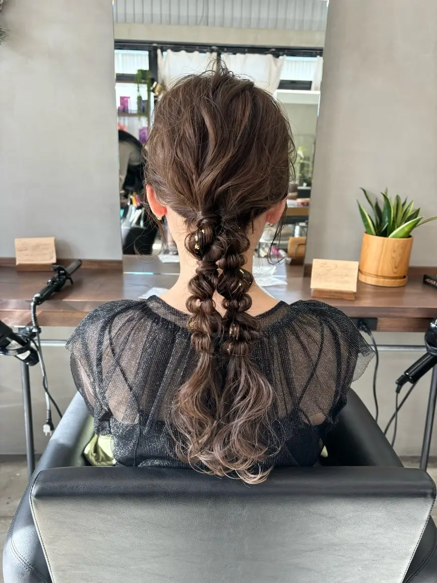 ヘアアレンジの写真