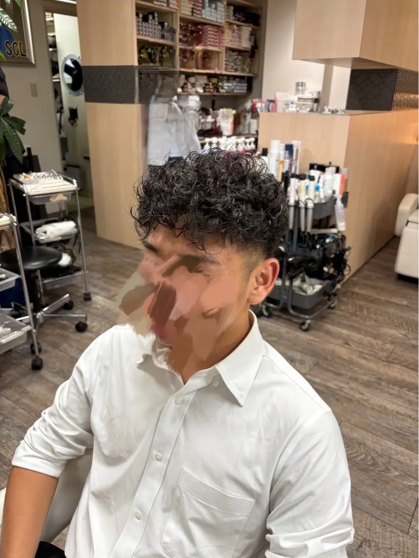 メンズ メンズパーマ 矢野 優心のヘアスタイル