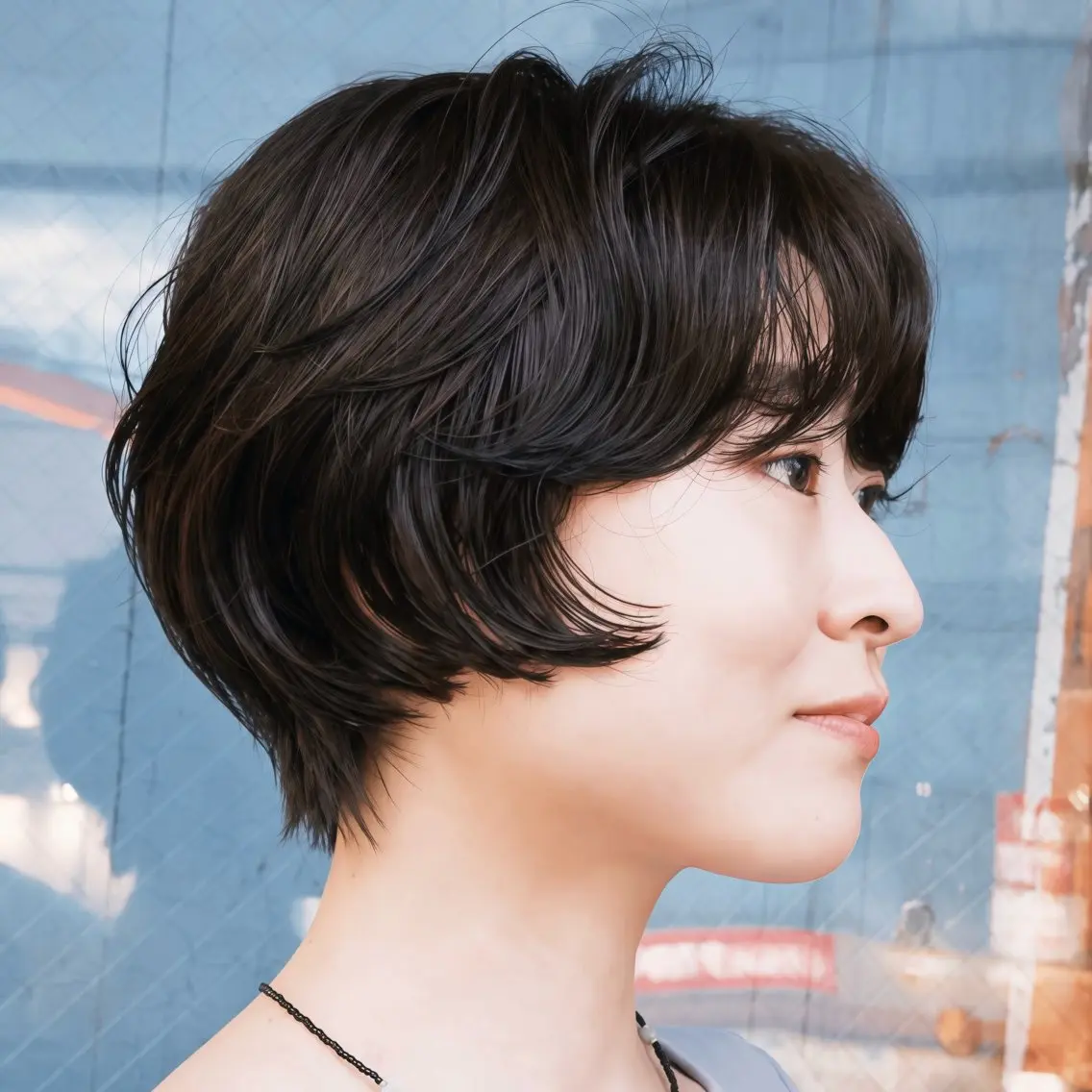 ショート カラー パーマ カット パーマ デジタルパーマ🌀レ イヤー🍃かんたまるのヘアスタイル